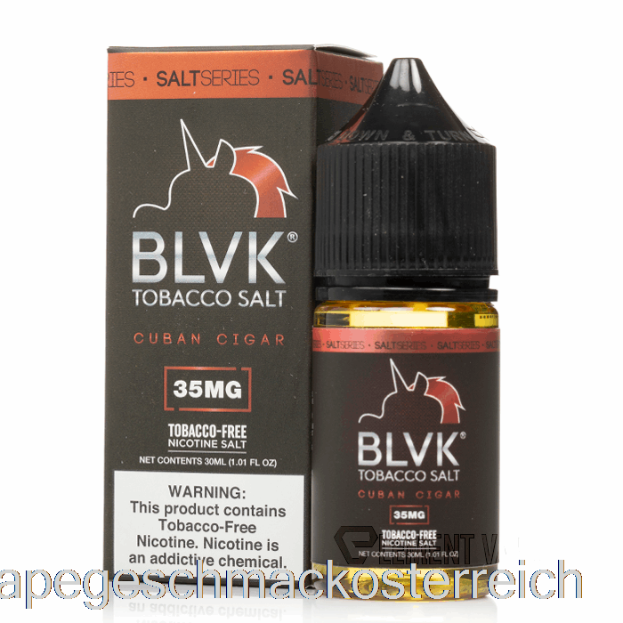 Kubanisches Zigarrensalz – Blvk – 30 Ml, 35 Mg Vape-Geschmack